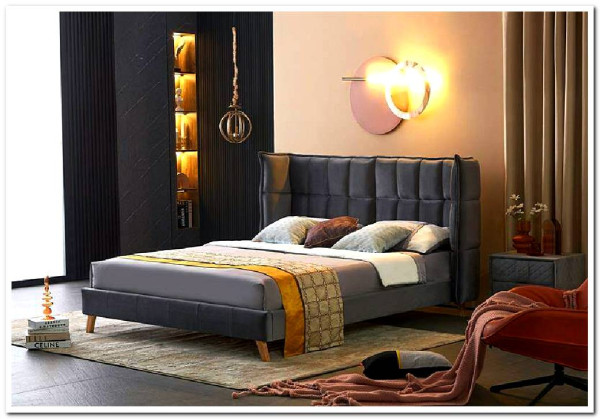 Кровать Halmar SCANDINO (серый) 160/200} заказать в Курске по цене 59 555 руб. с доставкой в Курск