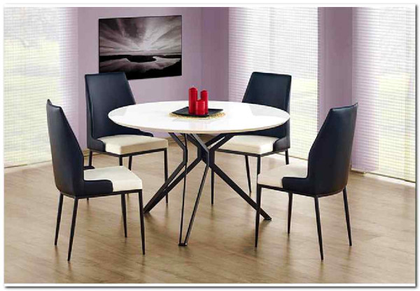 Стол обеденный Halmar PIXEL (белый/черный)} заказать в Курске по цене 37 404 руб. с доставкой в Курск