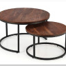 Комплект Halmar JAVA, 2 стола журнальных (орех/черный)} заказать в Курске по цене 15 623 руб. с доставкой в Курск
