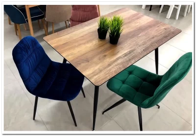 Стол обеденный Signal REMUS 120 орех/черный