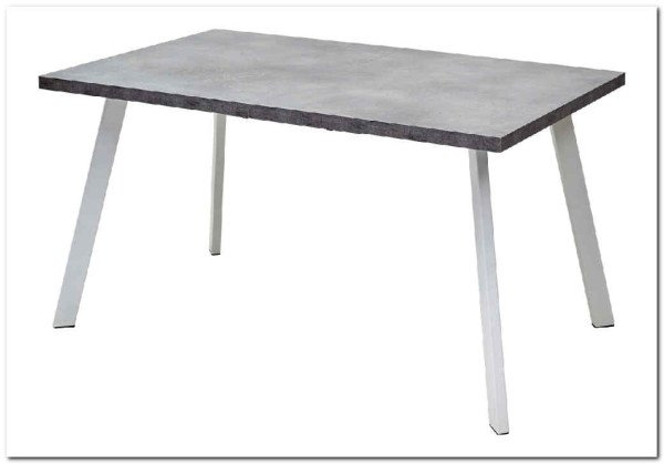 Стол BRICK M 140 Бетон Портленд/ Белый} заказать в Курске по цене 19 320 руб. с доставкой в Курск