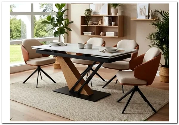 Стол обеденный Signal GENESIS 160 раскладной (белый/дуб)} заказать в Курске по цене 96 648 руб. с доставкой в Курск