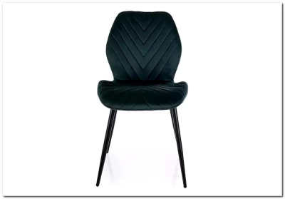 Стул кухонный Signal MIKE Velvet Bluvel 78 (темно-зеленый/черный)