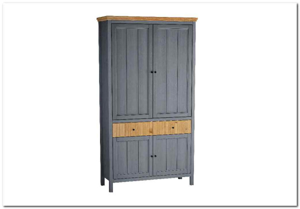 Шкаф для посуды Сканди 4 глухие двери и ящики серый 7046/антик} заказать в Курске по цене 46 263 руб. с доставкой в Курск