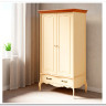 Шкаф 2-х дверный с ящиком Лебо (массив) купить по цене 47 952 руб. в магазине Другая Мебель в Курске