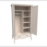 Шкаф 2-х дверный с ящиком Лебо (массив) купить по цене 47 952 руб. в магазине Другая Мебель в Курске