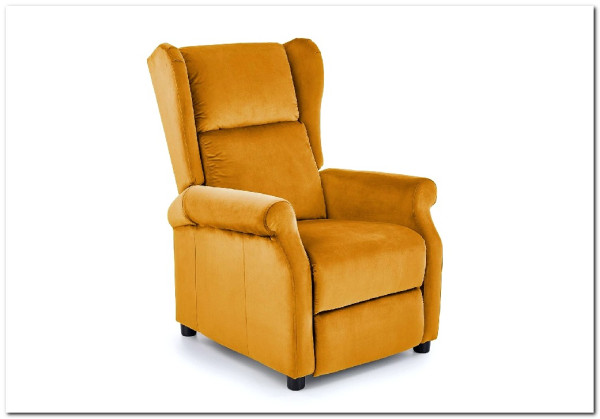 Кресло-реклайнер Halmar AGUSTIN 2 (горчичный)} заказать в Курске по цене 44 309 руб. с доставкой в Курск