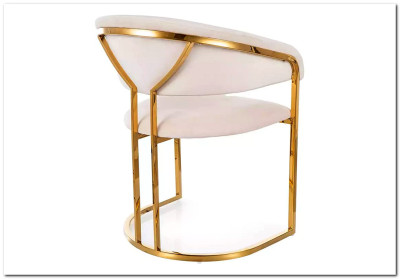 Стул кухонный Signal Tulipe Velvet Bluvel 22 (светло-бежевый/золотой)