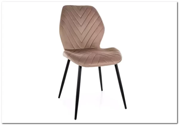 Стул кухонный Signal MIKE Velvet Bluvel 40 (темно-бежевый/черный)} заказать в Курске по цене 7 038 руб. с доставкой в Курск