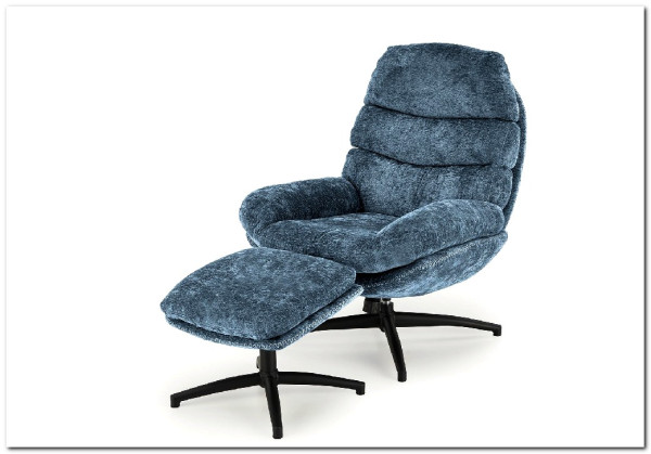 Кресло HALMAR DARIO синий/черный} заказать в Курске по цене 42 260 руб. с доставкой в Курск