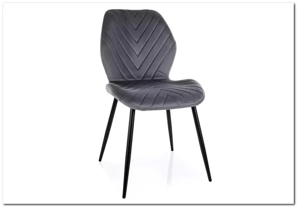 Стул кухонный Signal MIKE Velvet Bluvel 14 (серый/черный)} заказать в Курске по цене 7 038 руб. с доставкой в Курск