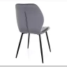 Стул кухонный Signal MIKE Velvet Bluvel 14 (серый/черный)} заказать в Курске по цене 7 038 руб. с доставкой в Курск