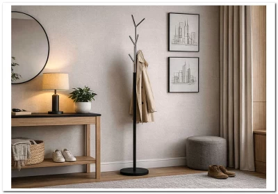 Вешалка Signal LETA (черный/хром)