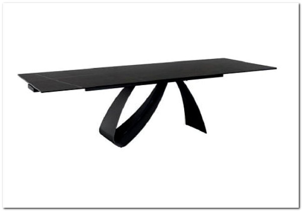 Стол обеденный Signal DIUNA CERAMIC раскладной (черный мат)} заказать в Курске по цене 151 040 руб. с доставкой в Курск