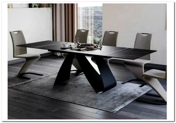 Стол обеденный Signal DIUNA CERAMIC раскладной (черный мат)} заказать в Курске по цене 154 060 руб. с доставкой в Курск