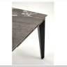 Стол обеденный Halmar FELIX раскладной (серый мрамор/черный)} заказать в Курске по цене 79 509 руб. с доставкой в Курск