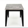 Стол обеденный Halmar FELIX раскладной (серый мрамор/черный)} заказать в Курске по цене 79 509 руб. с доставкой в Курск