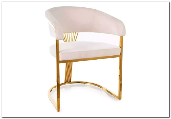 Стул кухонный Signal Crown Velvet Bluvel 22 (светло-бежевый/золотой)} заказать в Курске по цене 30 928 руб. с доставкой в Курск