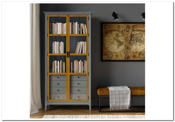 Шкаф для книг Квадро-С 220/04 из массива сосны} заказать в Курске по цене 58 817 руб. с доставкой в Курск