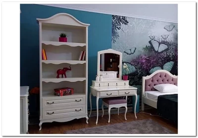 Стеллаж Аделина с аркой из массива бука  