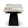 Стол обеденный Halmar HILARIO 180 раскладной (белый мрамор/черный)} заказать в Курске по цене 122 998 руб. с доставкой в Курск