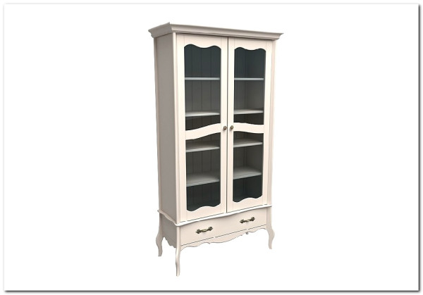 Витрина 2х дверная Лебо (массив) купить по цене 50 932 руб. в магазине Другая Мебель в Курске