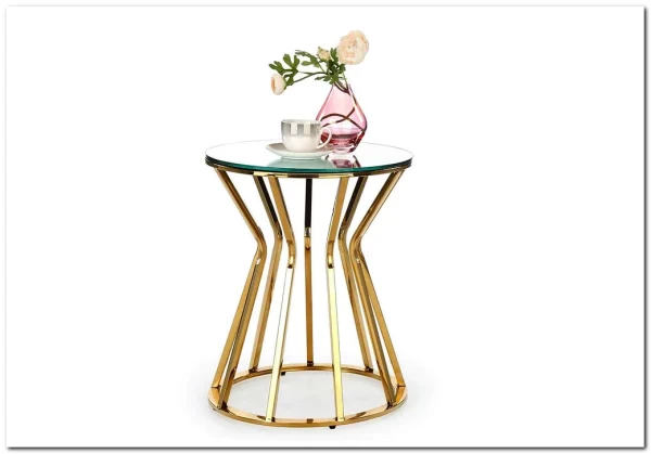 Стол журнальный Halmar AFINA S (зеркало/золотой)} заказать в Курске по цене 21 134 руб. с доставкой в Курск