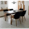 Стол обеденный Halmar LOZANO (черный мрамор/ореховый)} заказать в Курске по цене 68 406 руб. с доставкой в Курск