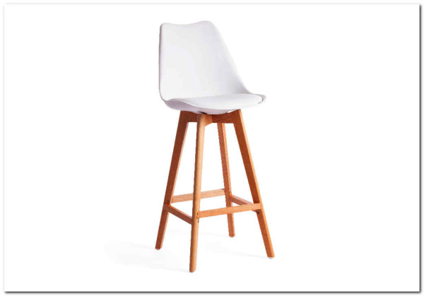 Стул Secret De Maison TULIP BAR (mod. C1014H)  белый 018 /натуральный} заказать в Курске по цене 8 590 руб. с доставкой в Курск