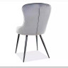 Стул кухонный LOTUS VELVET   Signal (серый/черный)} заказать в Курске по цене 12 364 руб. с доставкой в Курск