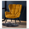 Кресло Halmar TYRION (горчичный/черный)} заказать в Курске по цене 31 230 руб. с доставкой в Курск