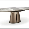 Стол обеденный Halmar ROBINSON (бежевый мрамор/капучино/черный)} заказать в Курске по цене 114 517 руб. с доставкой в Курск
