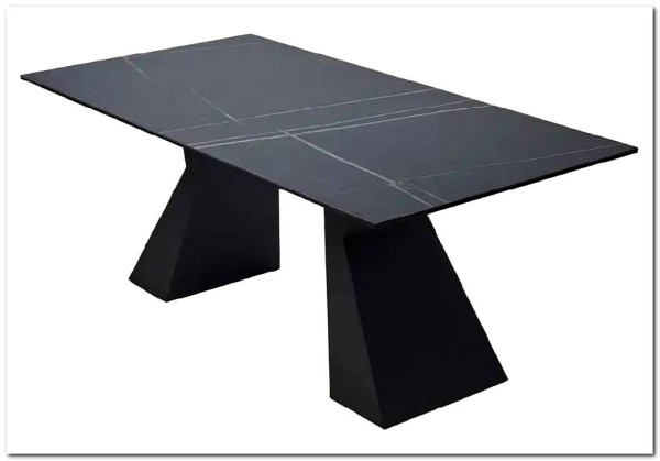 Стол БОГАРТ 200 TITANIUM BLACK PULIDO, керамика / Черный} заказать в Курске по цене 110 900 руб. с доставкой в Курск