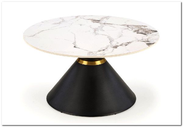Стол журнальный Halmar GORETTI (белый мрамор/черный)} заказать в Курске по цене 16 724 руб. с доставкой в Курск