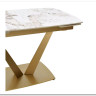 Стол ALATRI 120 GLOSS LUXURY PANDORA SOLID CERAMIC / шампань, ®DISAUR} заказать в Курске по цене 82 935 руб. с доставкой в Курск
