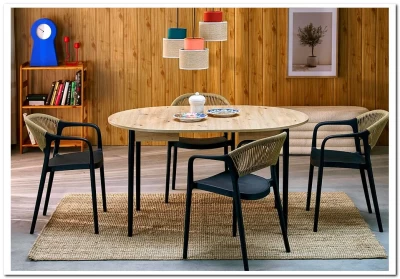 Стул Halmar K582 (черный/натуральный)