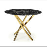 Стол обеденный Halmar RAYMOND 2 (черный мрамор/золотой)} заказать в Курске по цене 28 929 руб. с доставкой в Курск