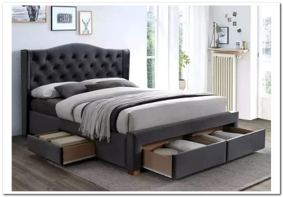 Кровать ASPEN II VELVET BLUVEL 14 160/200 Signal