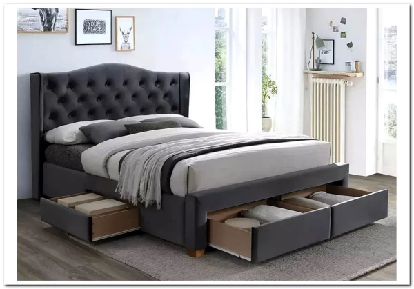 Кровать ASPEN II VELVET BLUVEL 14 160/200 Signal} заказать в Курске по цене 82 622 руб. с доставкой в Курск