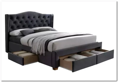 Кровать ASPEN II VELVET BLUVEL 14 160/200 Signal