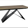 Стол обеденный Signal WESTIN Ceramic 160 раскладной (Sabbia светло-коричневый/черный мат)} заказать в Курске по цене 147 217 руб. с доставкой в Курск