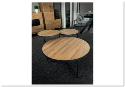 Комплект Signal DEMETER II, 3 стола журнальных (орех/черный)