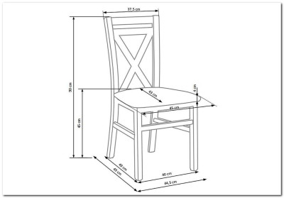 Стул кухонный Halmar DARIUSZ 2 (дуб медовый)