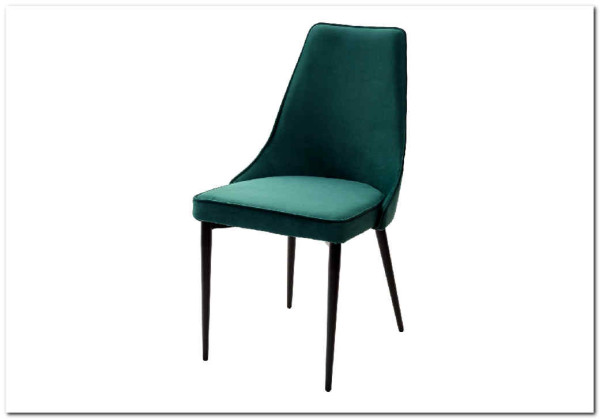 Стул NEPAL-P ЗЕЛЕНЫЙ 19 велюр/ черный каркас} заказать в Курске по цене 7 400 руб. с доставкой в Курск