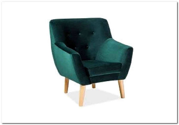 Кресло NORDIC 1 Velvet Bluvel 78  Signal (зеленый)} заказать в Курске по цене 43 923 руб. с доставкой в Курск