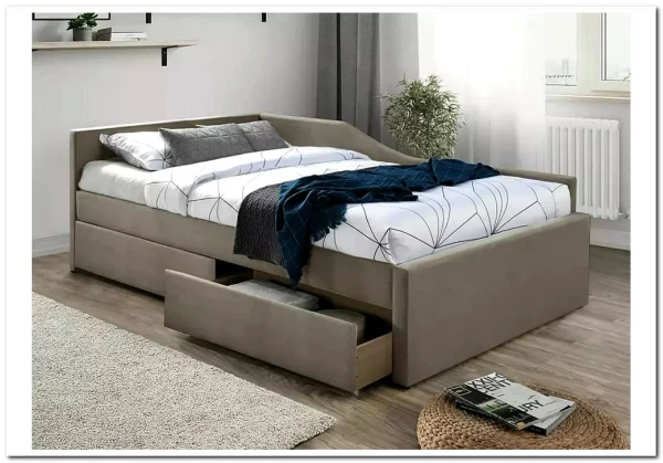 Кровать Signal ELIOT Velvet tap. 228 (бежевый) 120/200} заказать в Курске по цене 64 714 руб. с доставкой в Курск