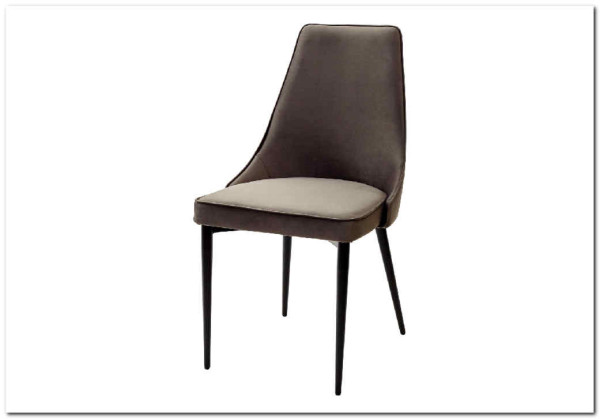 Стул NEPAL-P ГРАФИТ 14 велюр/ черный каркас} заказать в Курске по цене 7 400 руб. с доставкой в Курск