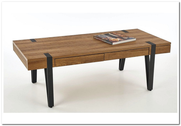 Стол журнальный Halmar TULUZA (орех медовый/черный)} заказать в Курске по цене 19 042 руб. с доставкой в Курск