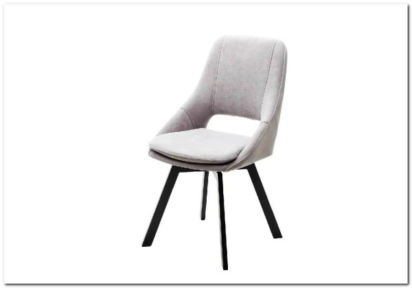 Стул ASP, 360 град. поворот. B22 Серый, велюр / черный каркас} заказать в Курске по цене 8 990 руб. с доставкой в Курск