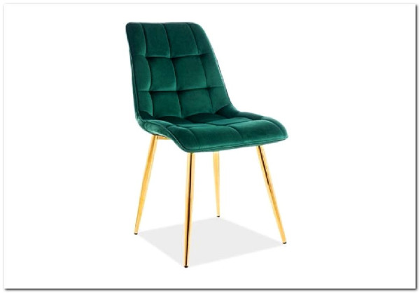 Стул кухонный Signal CHIC Velvet Bluvel 78 (зеленый/золотой)} заказать в Курске по цене 10 726 руб. с доставкой в Курск